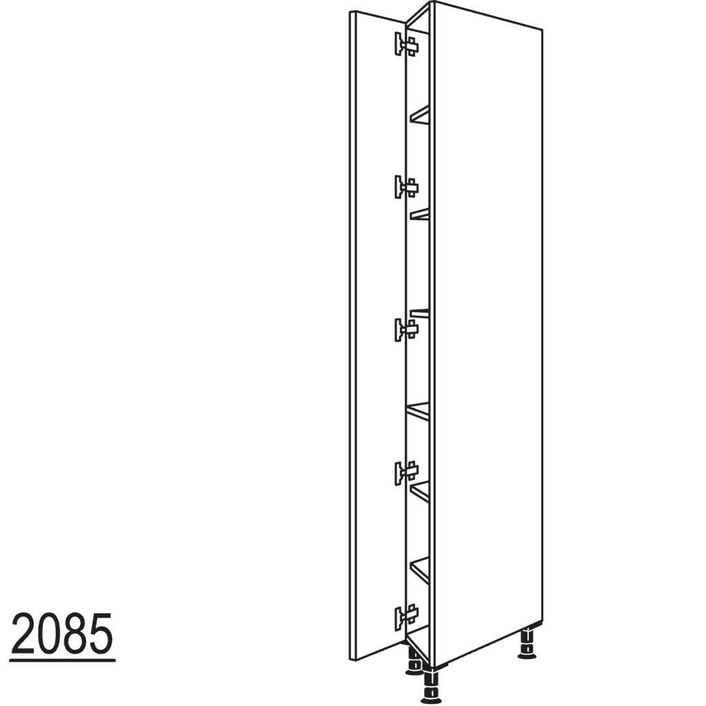 XL-Hochschrank, diagonal