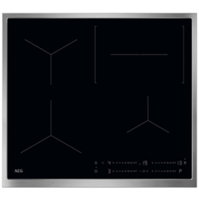 AEG glass-ceramic
induction hob OIO64C00XB,
self-sufficient, stainless steel frame