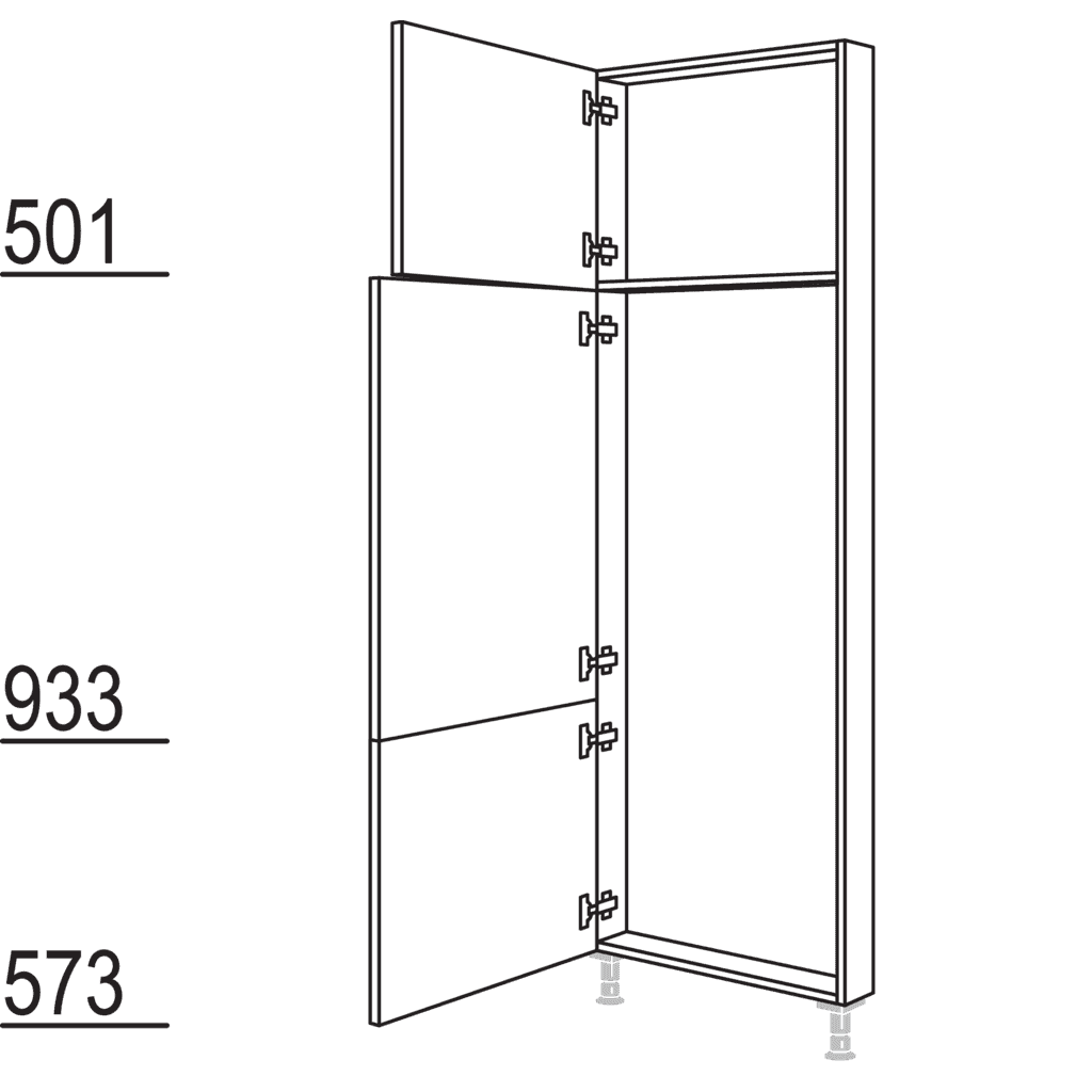 Hochschrank-Rahmenteil