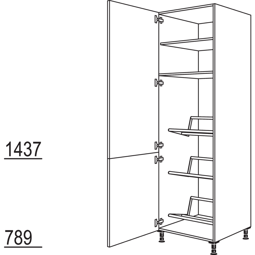 XL-Hochschrank für
Getränkekisten