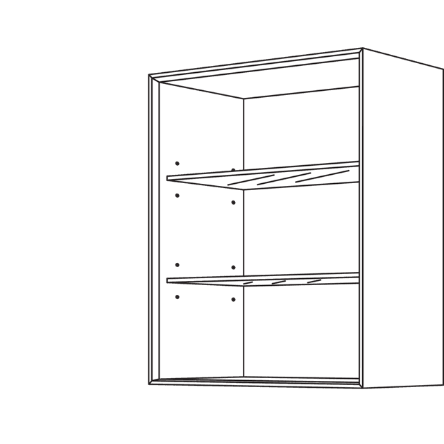 Faceted shelf