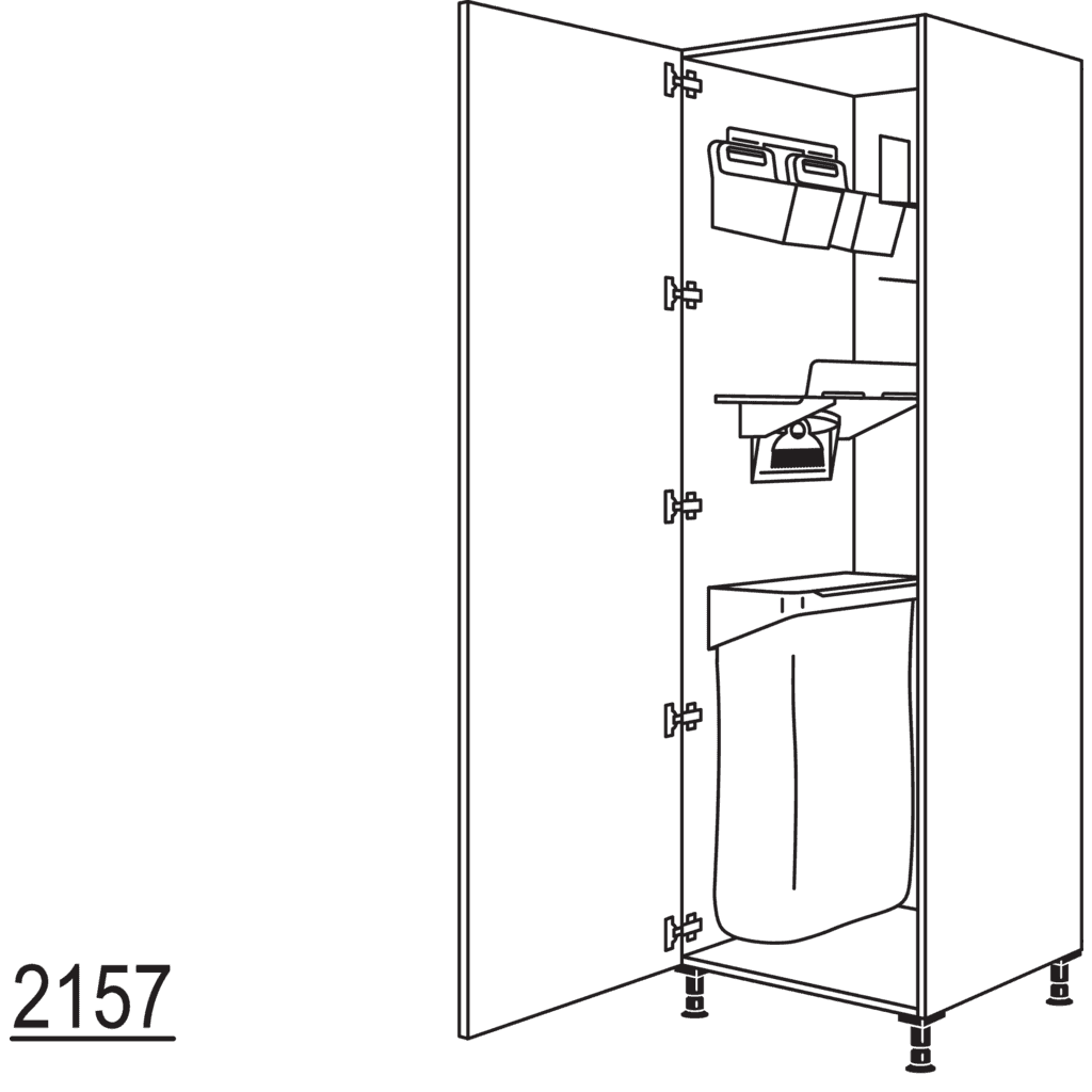 XL-Hochschrank mit
Ordnungssystem Laundry-Area