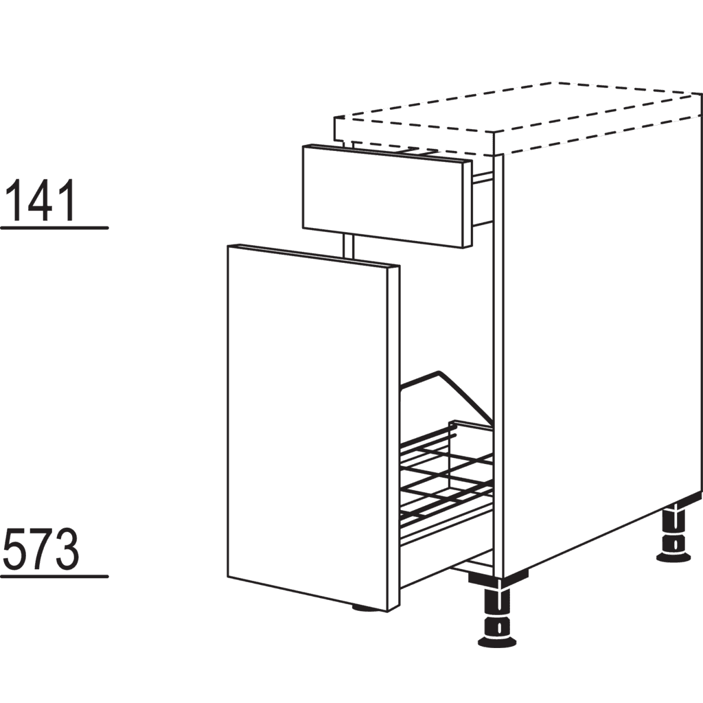 Pull-out cabinet