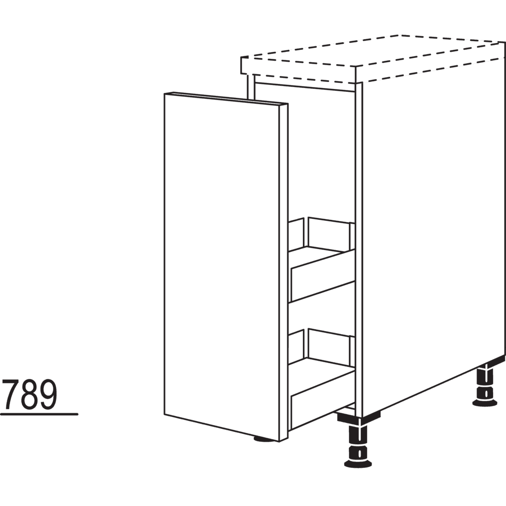 XL-Unterschrank mit
Apothekerauszug Junior