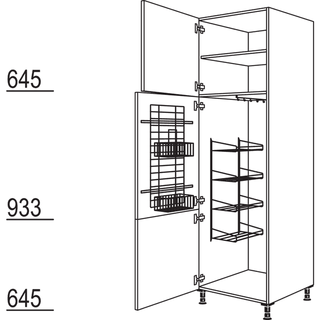 XL broom / utility cabinet