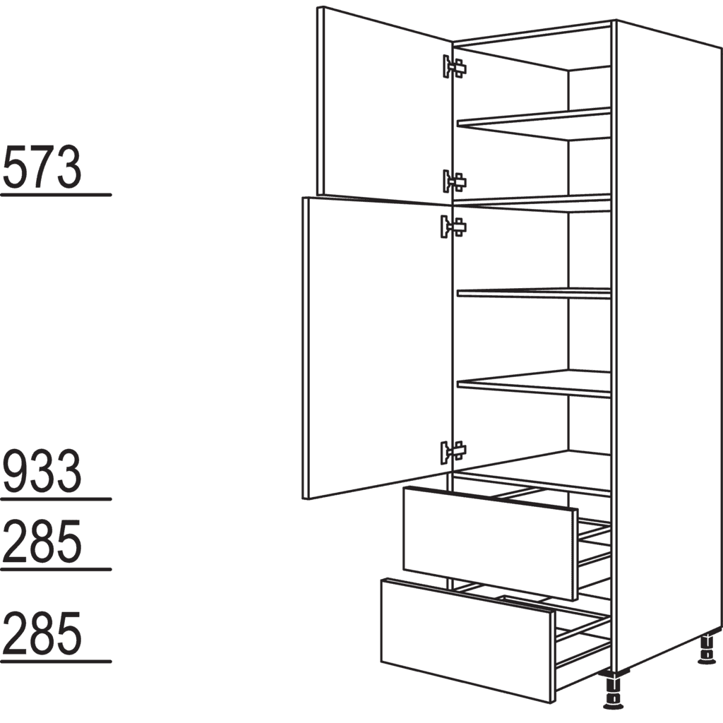 Geschirr-/ Vorratsschrank