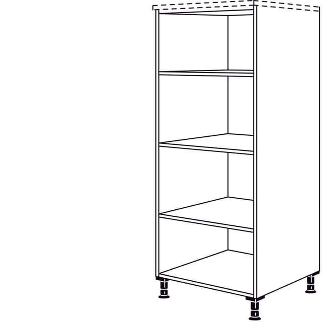 Tall cabinet shelving unit - 1