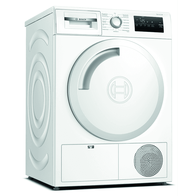 BOSCH freestanding heat pump
dryer WTH83V03, White