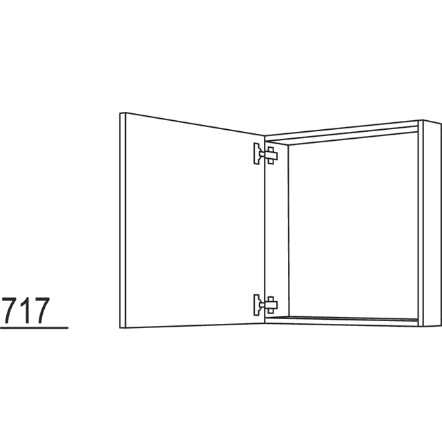 Wall cabinet frame unit