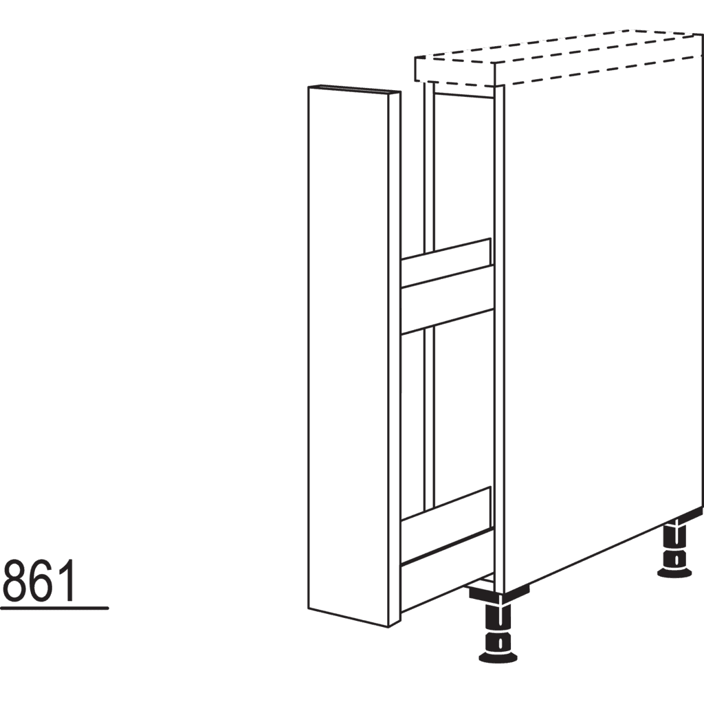 Maxi pull-out cabinet