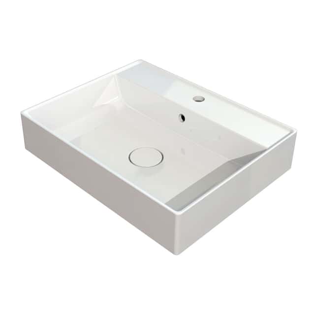 MARMITE: countertop washbasin WB
0517 C 600C, mineral composite
white high gloss