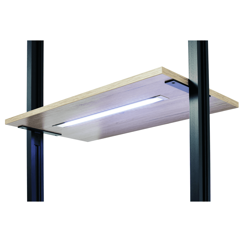 mit LED-Pflanzleuchte für Regalboden