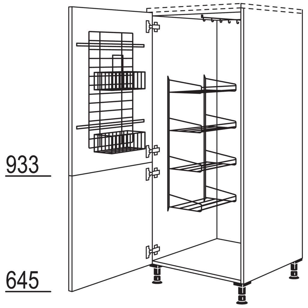 XL broom / utility cabinet