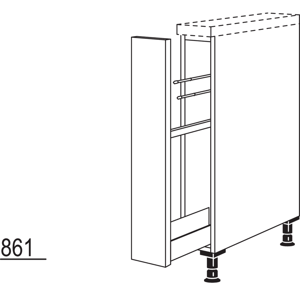 Maxi pull-out cabinet