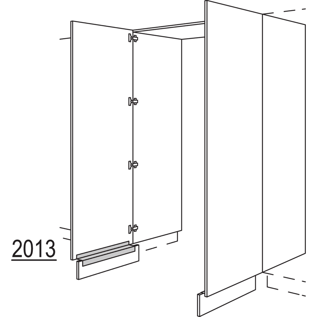 Hochschrank-Durchgangstür