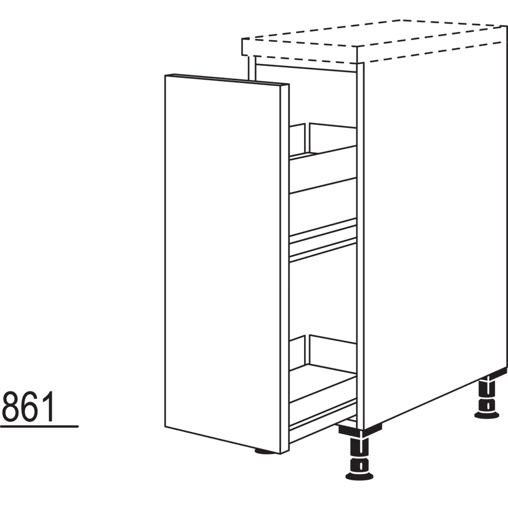 Maxi pull-out cabinet