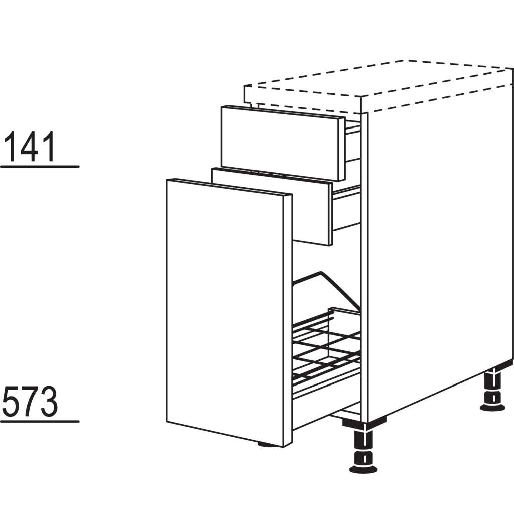 Pull-out cabinet