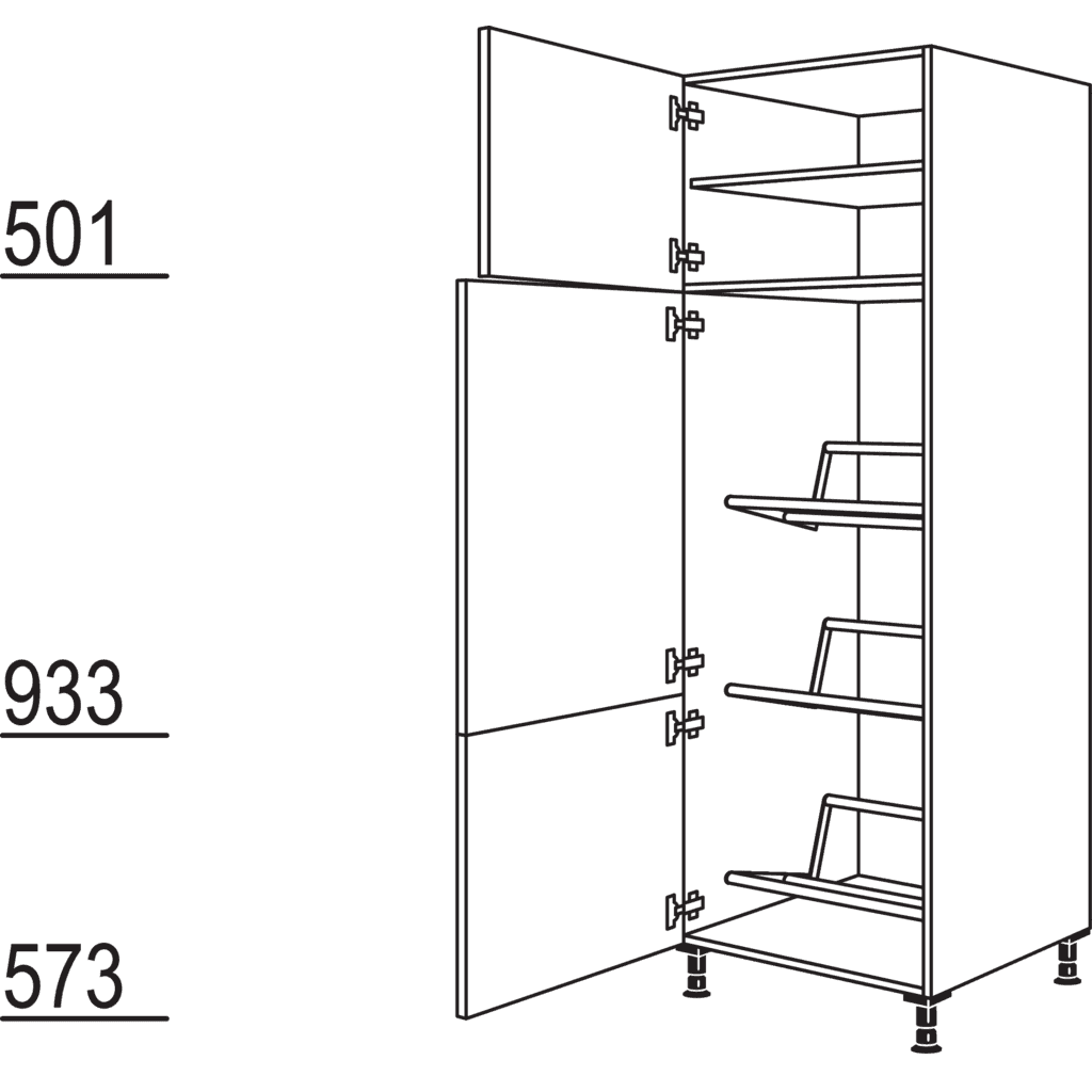Hochschrank für Getränkekisten
