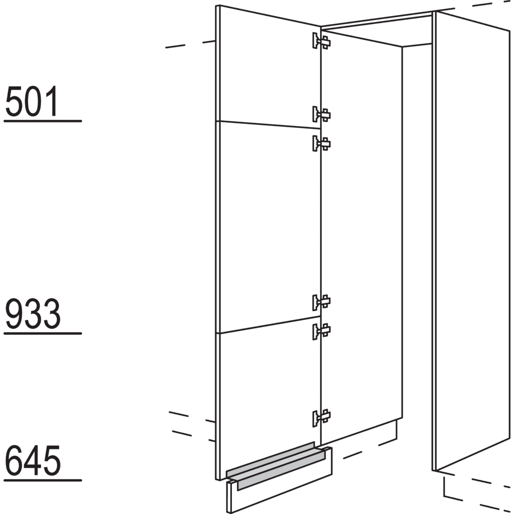 XL-Hochschrank-Durchgangstür