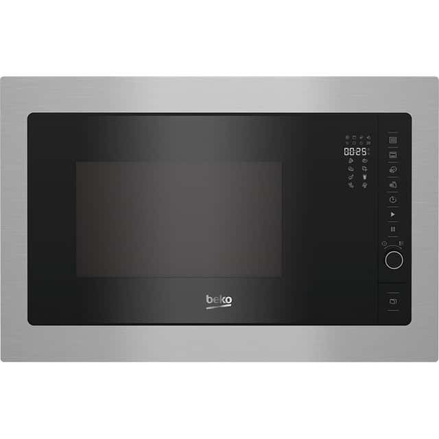 BEKO Mikrowelle BMOB20231X,
mit Linksanschlag, Edelstahl /
Schwarz - 1