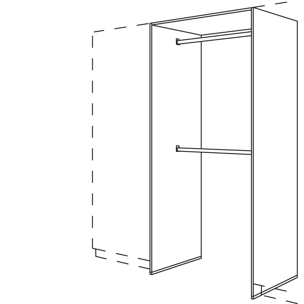 XL-Garderoben-Anbauelement