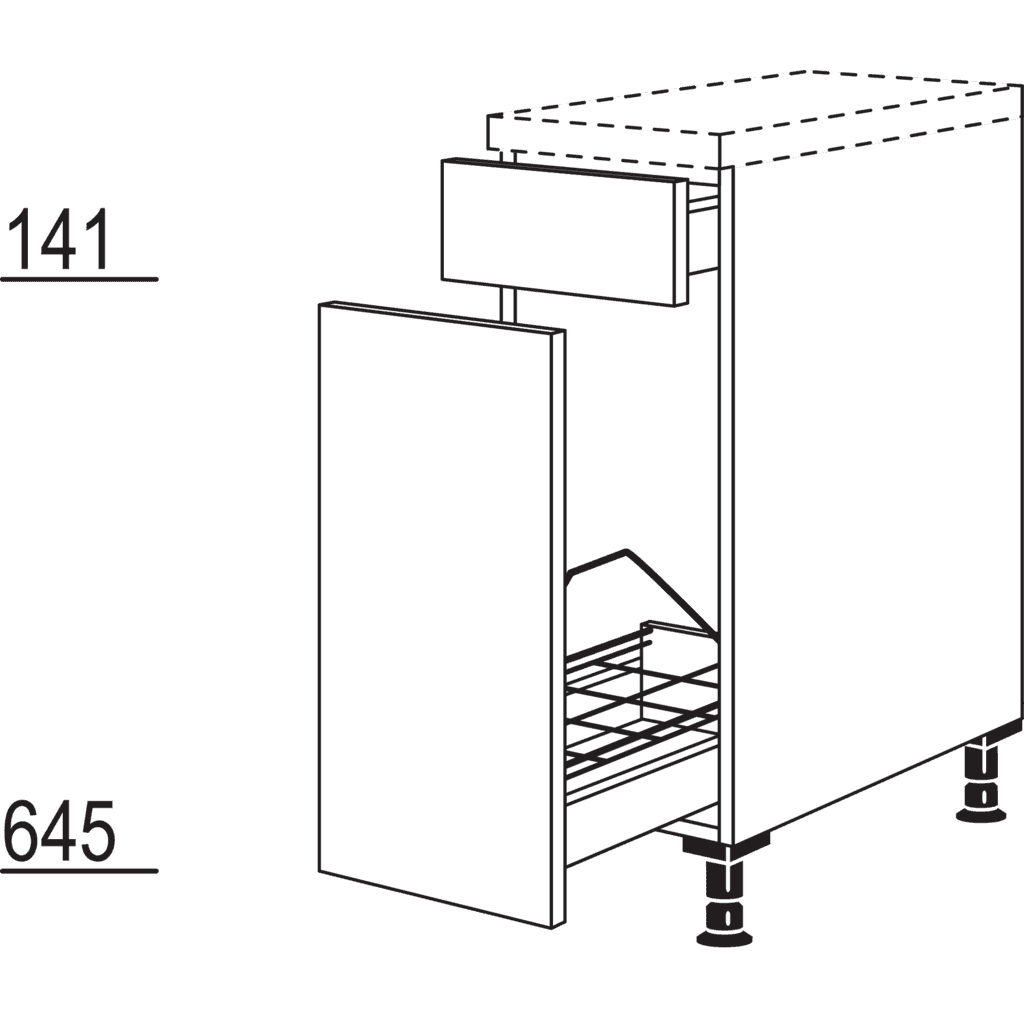 XL pull-out cabinet
