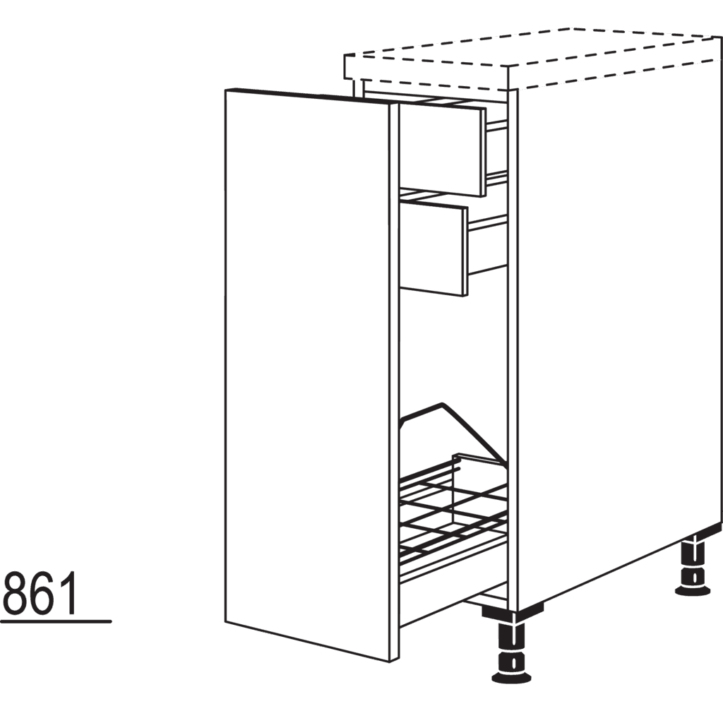 Maxi pull-out cabinet