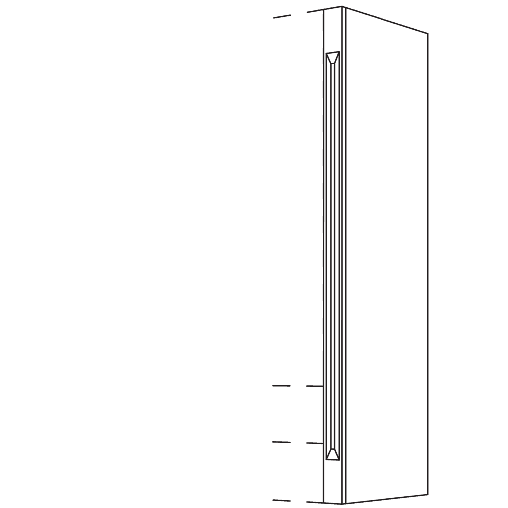 Aufsatzschrank-Pilaster
für Aufsatzschränke, Höhe 1