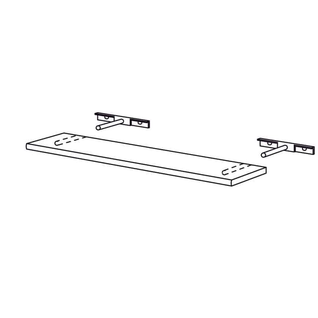 Wall plug-in shelf, 25 mm thick - 1