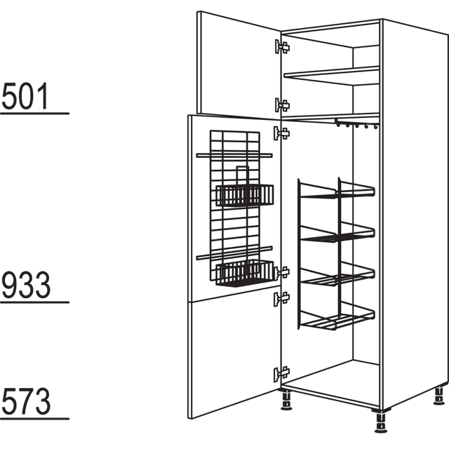 Broom / utility cabinet
