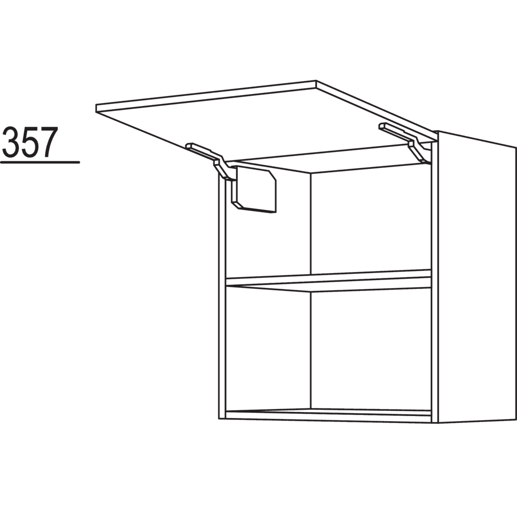 Wandschrank mit Klappe