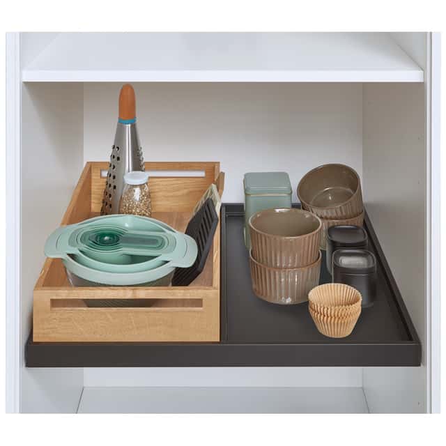 Taro design shelf with tray
and glass shelf - 1