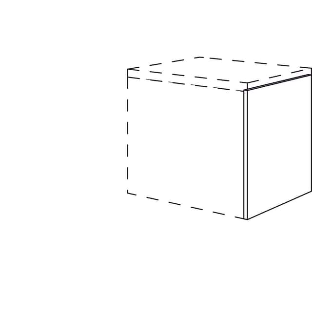 Sakura end panel for
base unit at carcass height - 1