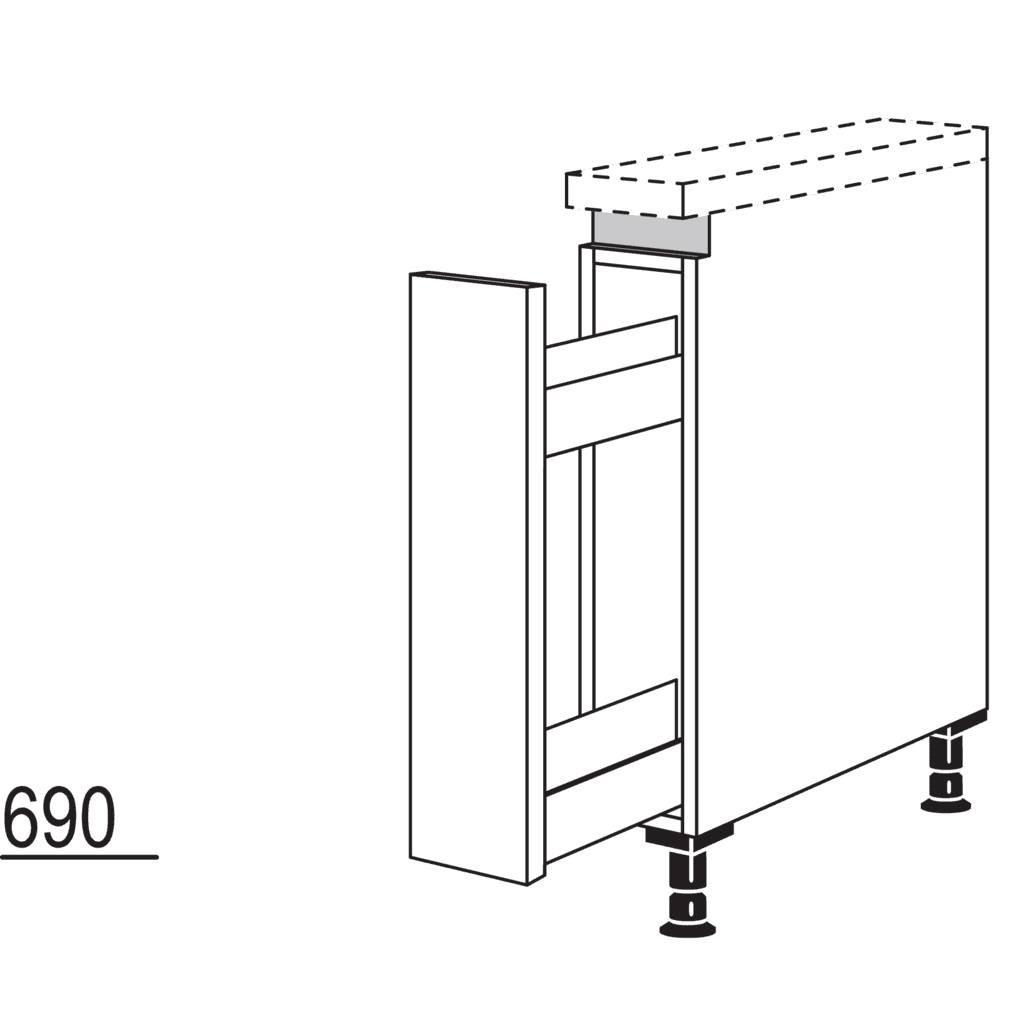 Auszugschrank