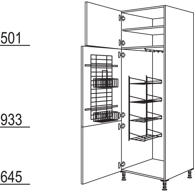XL broom / utility cabinet