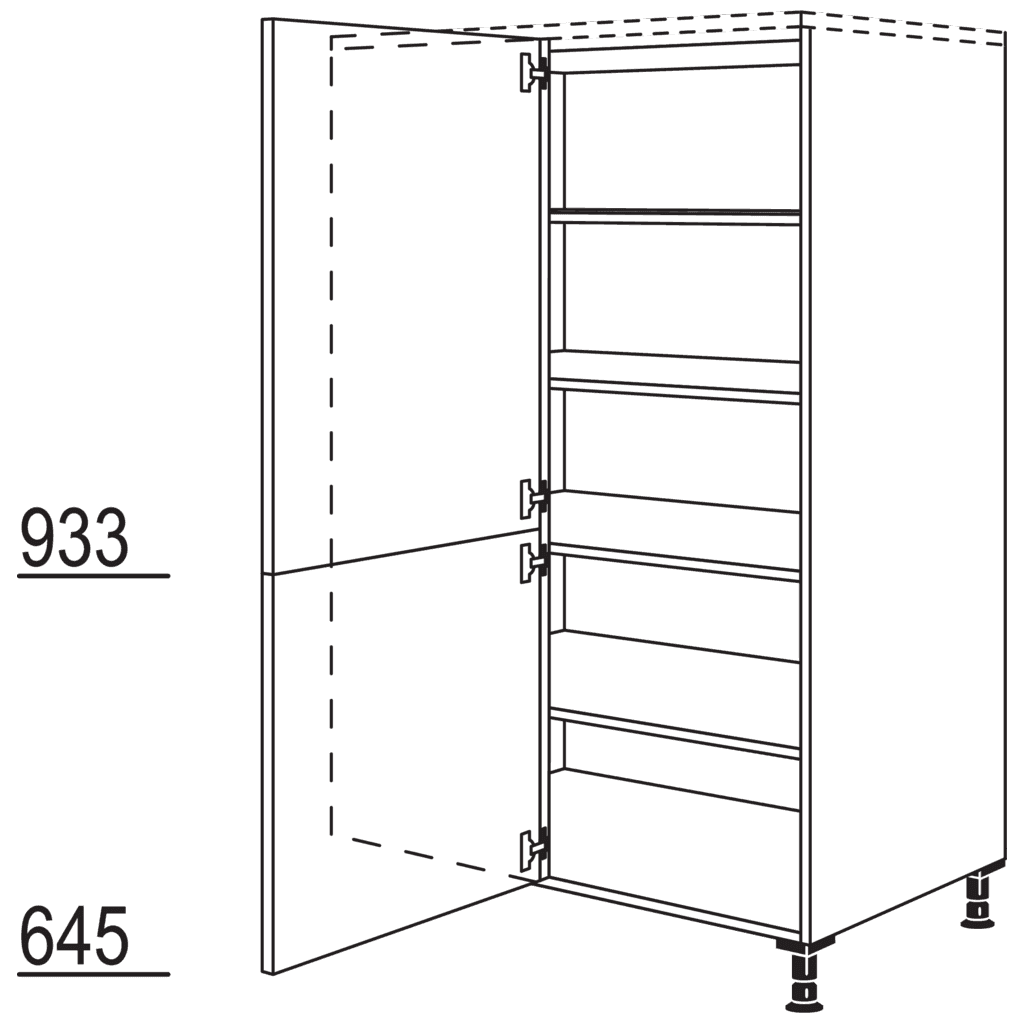XL corner highboard
