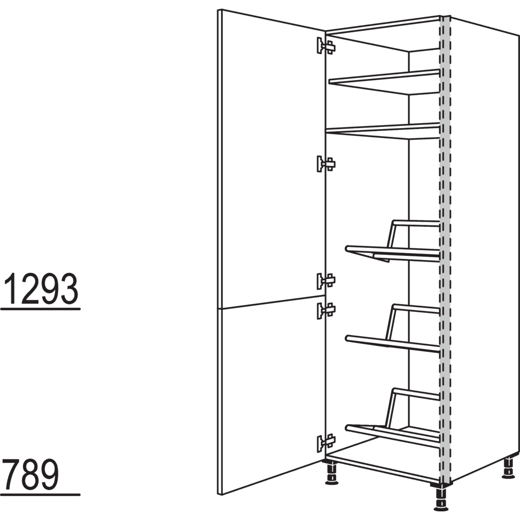 XL-Hochschrank für
Getränkekisten