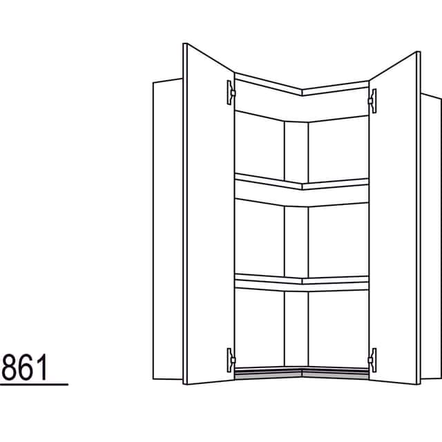 Wall corner cabinet - 1