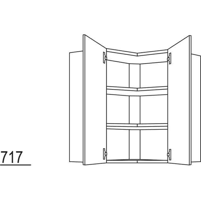 Wall corner cabinet