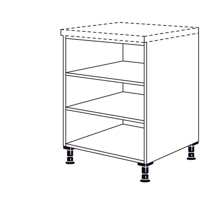 Maxi base cabinet shelving unit - 1