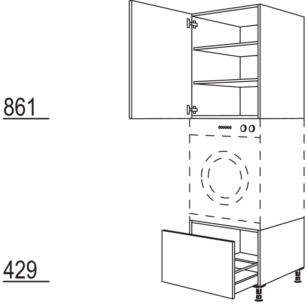 XL-Geräte-Umbau
Waschmaschine /
Wäschetrockner