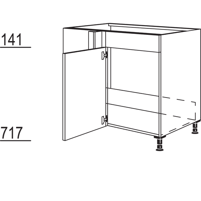 Maxi sink corner cabinet