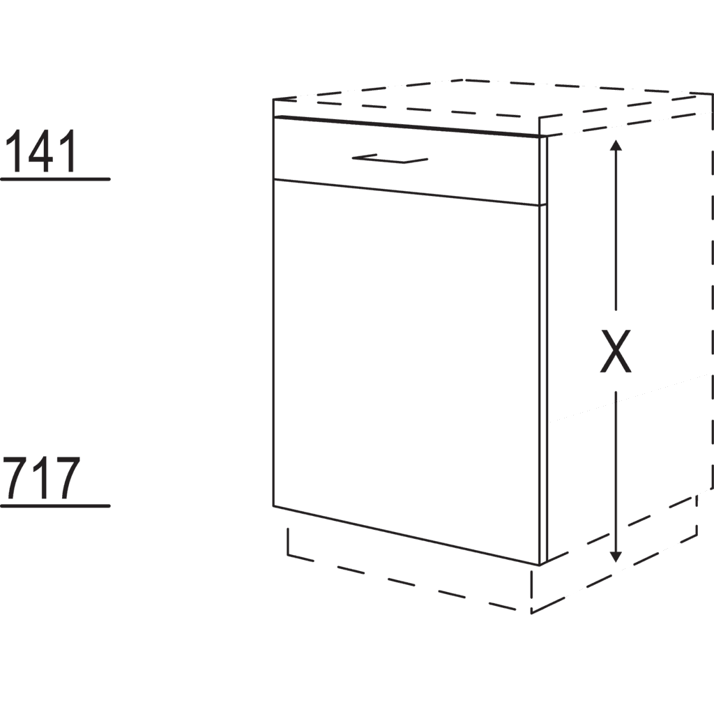 Verstiftete Maxi-Türfront