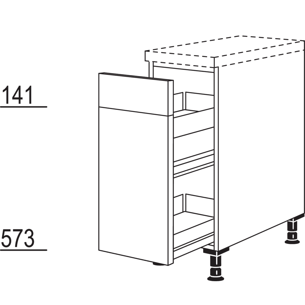 Pull-out cabinet