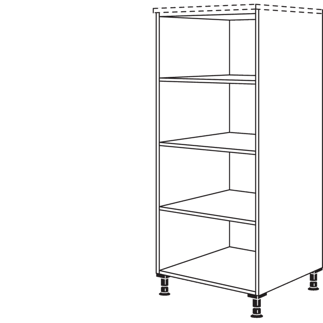 Highboard shelf