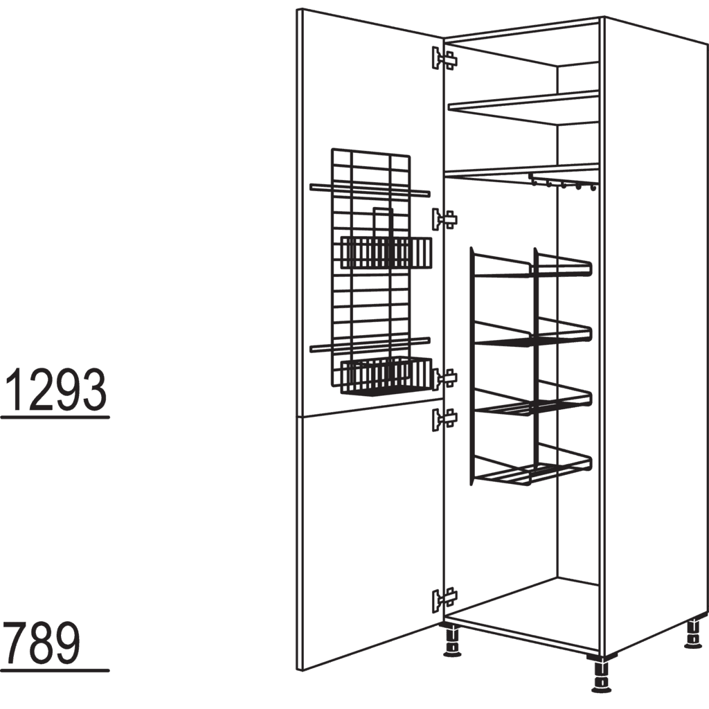 XL-Besen-/ Geräteschrank