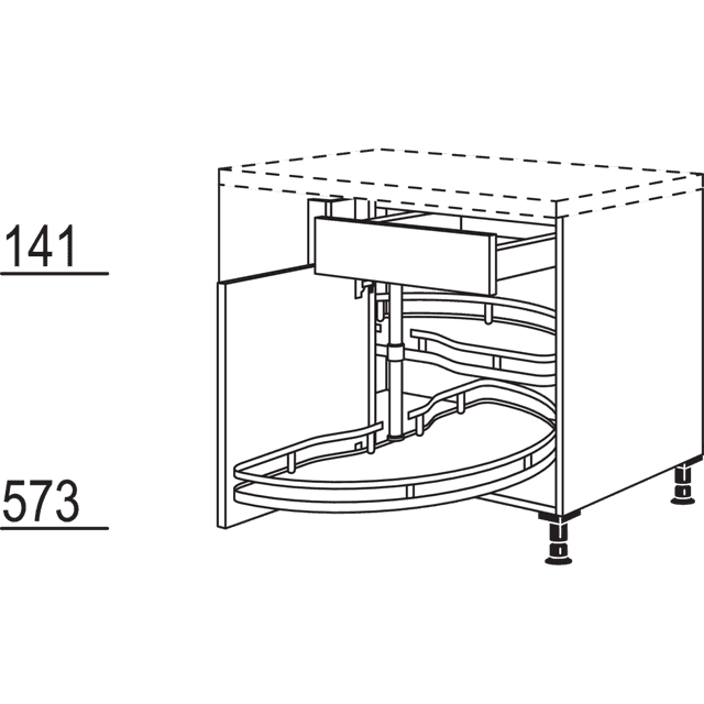 Corner cabinet