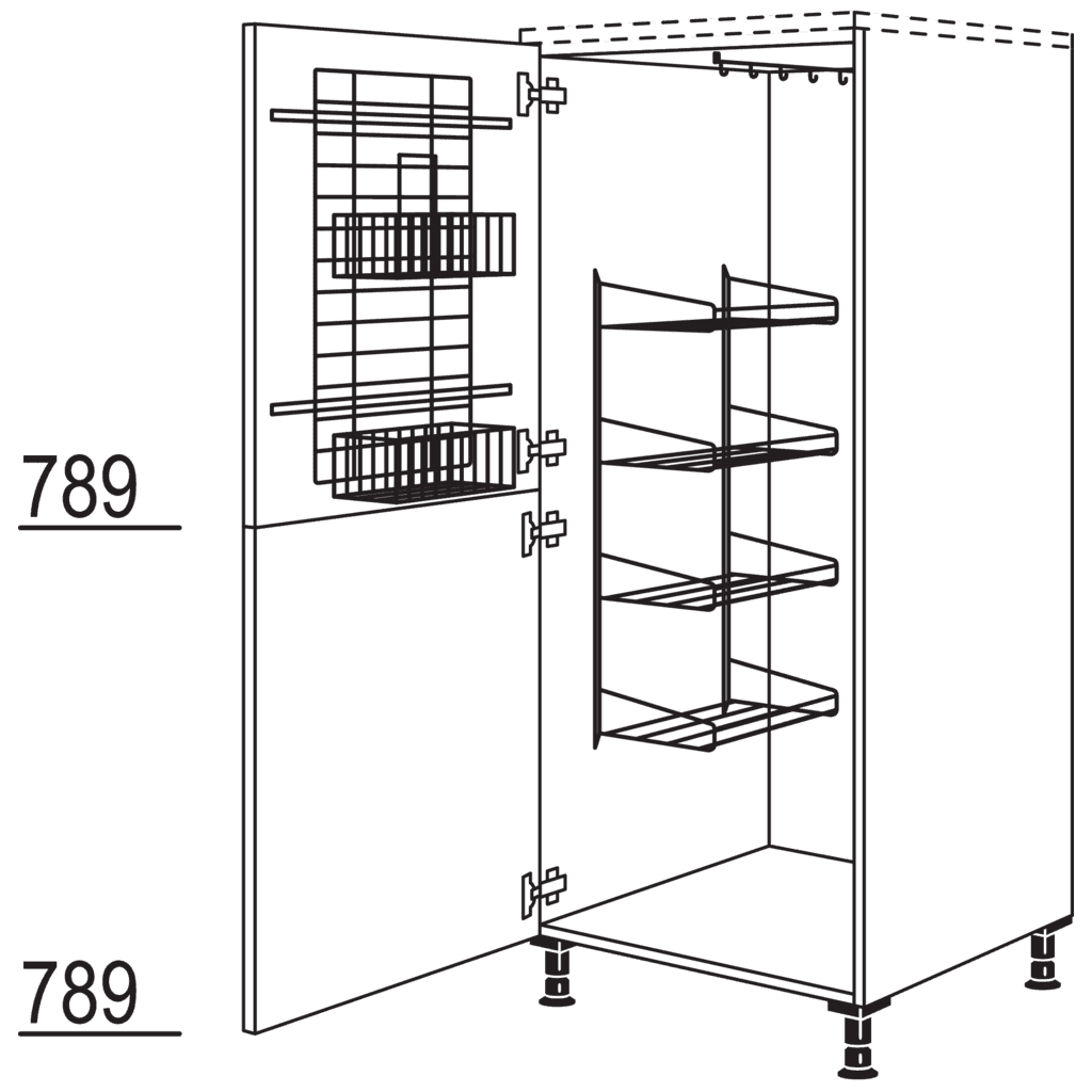XL broom / utility cabinet