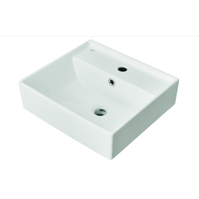 TURKUAZ: Vanity washbasin CUBO
43, ceramic, glossy white