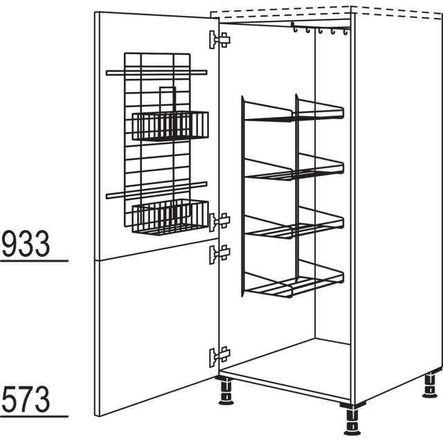 Broom/utility cabinet